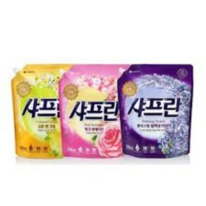 샤프란 핑크센세이션 / 롱라스팅 릴렉싱 / 코튼엔크림 / 섬유유연제 2100ml x 3개 1SET / 로즈향/아로마/코튼향/ 3개 1SET 리필, 9개, 2.1L