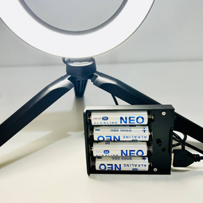 피니레 USB 배터리 케이스 건전지 홀더 USB전원, 블랙, 1개