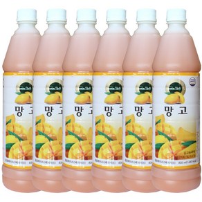 청솔 망고 음료베이스 835ml / 과일원액, 6개