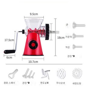 JINGHENG 고기 미트그라인더 마늘 다지는기계 곡물 견과류 수동분쇄기