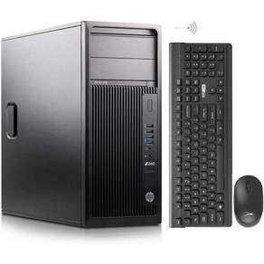 HP 타워 컴퓨터 PC 워크스테이션 Z240 i7 데스크톱 32GB 램 1TB SSD 2TB HDD AX210 내장 WiFi 6E Windows 10 HDMI DVI DP DV