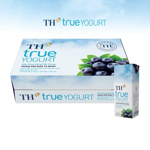 TH TRUE YOGURT 블루베리맛/베트남 요거트, 48개, 180ml