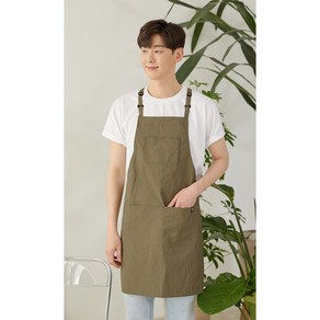 페더 에이프런 앞치마 주문 제작 커스텀 인쇄 프린팅 카페 공방 식당 레스토랑, 1개, 네이비