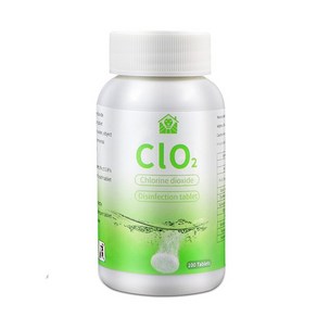 이산화탄소 발생기 수조 CO2 100pc 이산화염소 소독제 태블릿 cio2clo2 발포성 태블릿 다목적 살균제 가정용 청소 액세서리, 100개, 100g 병, 1개