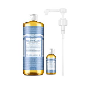 닥터브로너스 캐스틸 솝 베이비 마일드 950ml+60ml+펌프 세트, 1.01kg, 1세트