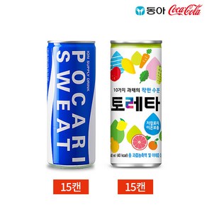 이온음료 포카리스웨트 토레타 2종 240ml 30캔 세트