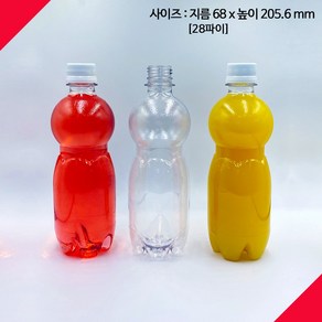 [보틀스] 500페트병 500미리 500ml 500cc 내압병 주스병 B형 플라스틱병 공병 PET병 빈페트병 페트공병 국산, 검정색 캡, 1개