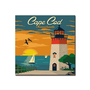 명화그리기 유화 세트 그림 액자 팝아트 도시 DIY, B31_Cape Cod_케이프코드, 1개