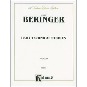 Beinge - Daily Technical Studies fo Piano 베링거 - 피아노를 위한 매일 연습 테크닉 Kalmus 칼무스