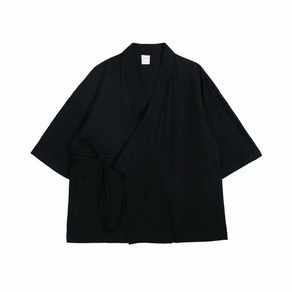 남성 유카타 로브 가디건 온천옷 7부 오버핏 일본