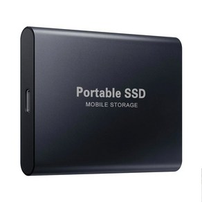 HD 외장 SSD 휴대용 하드 드라이브 대용량 저장 장치 노트북용 고속 SSD C타입 USB3.1 64TB 4TB 8TB 128TB, 없음, 9) 2TB - black