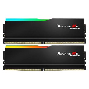 G.SKILL DDR5-6000 CL36 RIPJAWS M5 NEO RGB 블랙 패키지 (64GB(32Gx2)), 2개