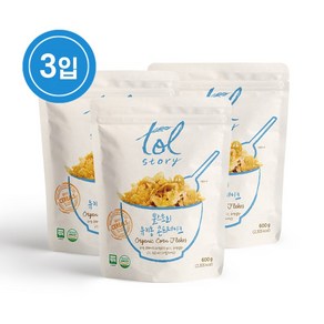 톨스토리 유기농 콘푸레이크 3입, 600g, 3개