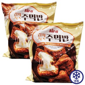 시아스 김치 치즈 주먹밥 1320g(110G X 12개입) X 2 [아이스박스] + 더메이런손소독제, 1.32kg, 2개