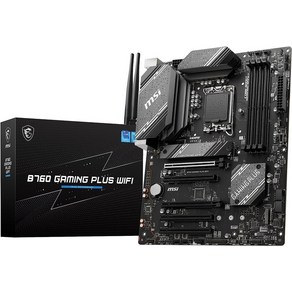 MSI B760 GAMING PLUS WIFI DDR5 마더보드 제12/13세대 CPU(LGA1700) 대응 PCIE 슬롯×5 ATX