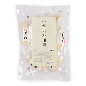 국내산 현미 아침 식사 대용 간식 가래떡 500g 냉동 개별포장 떡, 1개