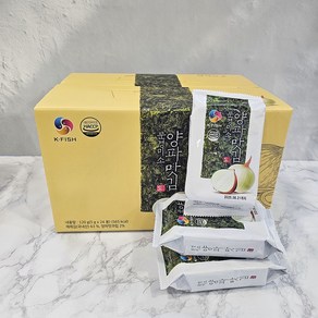 문경 양파맛김 24봉x1박스 시즈닝김 도시락김 밑반찬 맛있는김 캠핑용, 24개, 5g