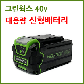 그린웍스 40v 5ah 신형 배터리, 5ah배터리, 1개, 본품 + 배터리1개