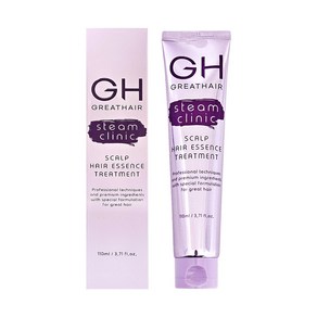 GH 그레이트헤어 스팀 클리닉 스칼프 헤어에센스 트리트먼트 이찬석 픽, 1개, 110ml