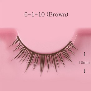 돌모아 구체관절인형 메이크업 인형전용 속눈썹 - 6-1-10 (Bown), 본품, 1개