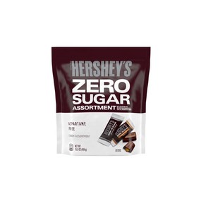 Heshey's Zeo Suga Chocolate Assotment 15.5oz 허쉬 제로 슈가 밀크와 캬라멜필드 믹스구성 439그램, 439g, 1개