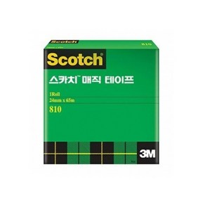 810R 스카치 매직테이프 3인치 코어 24mm X 65m, 단품, 선택완료