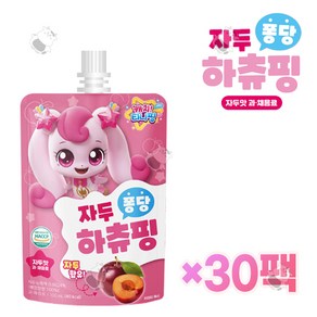 캐치티니핑 파우치 음료 30팩 3종(사과o딸기o복숭아) 택1, 30개, 100ml, 30개