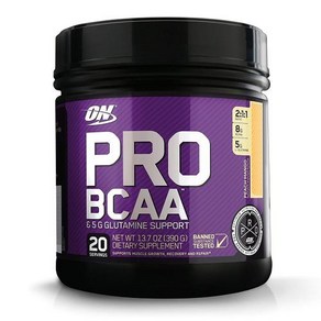 옵티멈 뉴트리션 프로 BCAA 390g 복숭아-망고 (L-글루타민), 1개