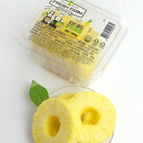 프레쉬팜 골드 파인애플 링형 1kg(500g+500g) 올바른농장 간편 조각과일