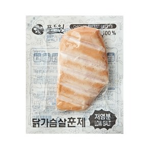 푸드원 냉장 훈제 닭가슴살 저염분, 30개, 100g