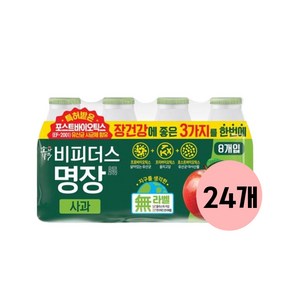 동원 덴마크 비피더스 명장 사과, 24개, 125ml