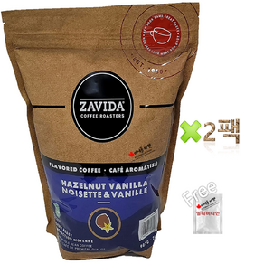 자비다 헤이즐넛 바닐라 원두커피 907g+멀티비타민 1개 캐나다 직배송 Zavida Hazelnut VanillaWhole Bean Coffee, 907g, 2팩