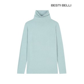 [베스띠벨리] 멜란지 터틀넥 티셔츠 민트 BGIBB9807 658447, Mint
