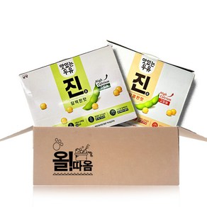 올따옴 기획세트 남양유업 맛있는 두유 진 190ml 담백24입+달콤24입, 48개