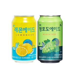 일화 레몬에이드 + 청포도에이드 350ml 각24개 (총48개), 48개