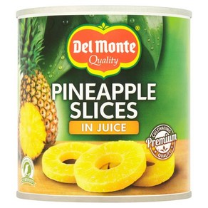 DEL MONTE Sliced Pineapple in 100% Juice Canned Fuit 15.25 oz Can, 1개