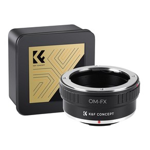 KnF OM-FX 렌즈 어댑터 올림푸스 OM 렌즈 - 후지 X 바디 Olympus OM Lens to Fuji X adapte, OM-FX 어댑터, 1개