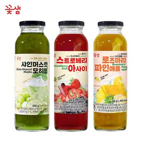 꽃샘 샤인머스캣모히또 +스트로베리아사이 +로즈마리파인애플, 600g, 1개, 1개입