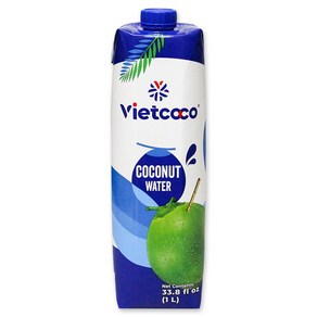 월드푸드 베트남 비엣코코 코코넛워터 100% 대용량 1000ml 이온음료 Coconut Wate, 1개, 1L