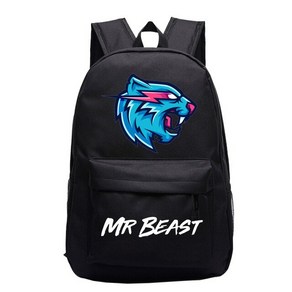 학생 백팩 미스터 비스트 라이트닝 고양이 학교 배낭 남자 어깨 Mochila 소년 소녀 청소년 만화 노트북 가방, [08] 8, 1개