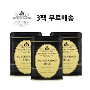 하니앤손스 핫 시나몬 스파이스 4 oz 고급 홍차 블랙티 Hot Cinnamon Spice 3팩