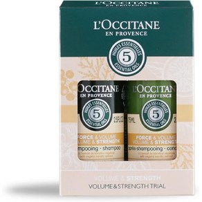 일본직발송 6. 록시탄(LOCCITANE) 파이브 허브스 볼륨 스트롱스 샴푸컨디셔너 트라이얼 세트 미니 사이즈, One Size, One Colo, 1개