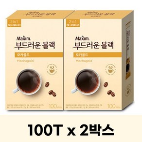 맥심 모카골드 부드러운 블랙 대용량 업소용 사무실용 100T x 2박스 (200T), 100개입