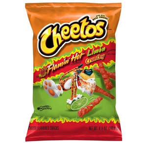 치토스 크런치 플레이밍 핫 레몬 240.9g Cheetos Crunchy Flamin Hot Limon