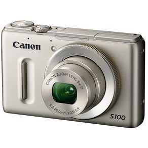 Canon 디지털 카메라 PoweShot S100 실버 PSS100(SL) 1210만 화소 광각 24mm 광학 5배 줌 3.0형 TFT 액정 컬러 모니터