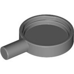 레고 부품 소품 Flat Silve Minifig Utensil Fying Pan 4624615 4528, 1개