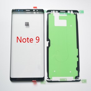 휴비나인 스마트폰터치패널 삼성 Note 9 Galaxy Note9 용 스크린 패널 교체 N960 N960F 전화 디스플레이 터치 LCD 전면 외부 유리, 1개