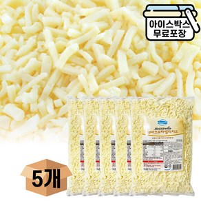 제이케이푸드 [절약상품] 동원 이태리안 피자치즈 X5봉 묶음 대용량 자연치즈 모짜렐라 99%, 2.5kg, 5개