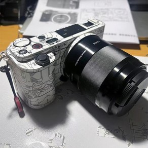 [CAM]카메라 스킨 스크래치 방지 보호 스티커 소니 A6000 ZVE10 II E35 F1.8 F1.4G 렌즈 필름