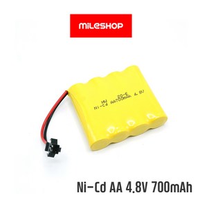 [마일샵] 워탱크 9993 / 락크롤러 4.8V 배터리 충전지 700mAh Ni-CD P1801 18428-B, 1개